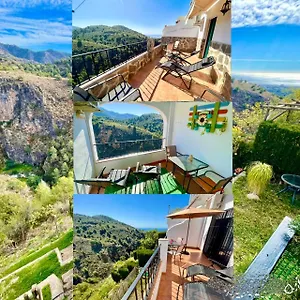 Axarquia , Frigiliana, Terraza Privada Con Vistas A La Montana Rio Y Al Mar Apartment